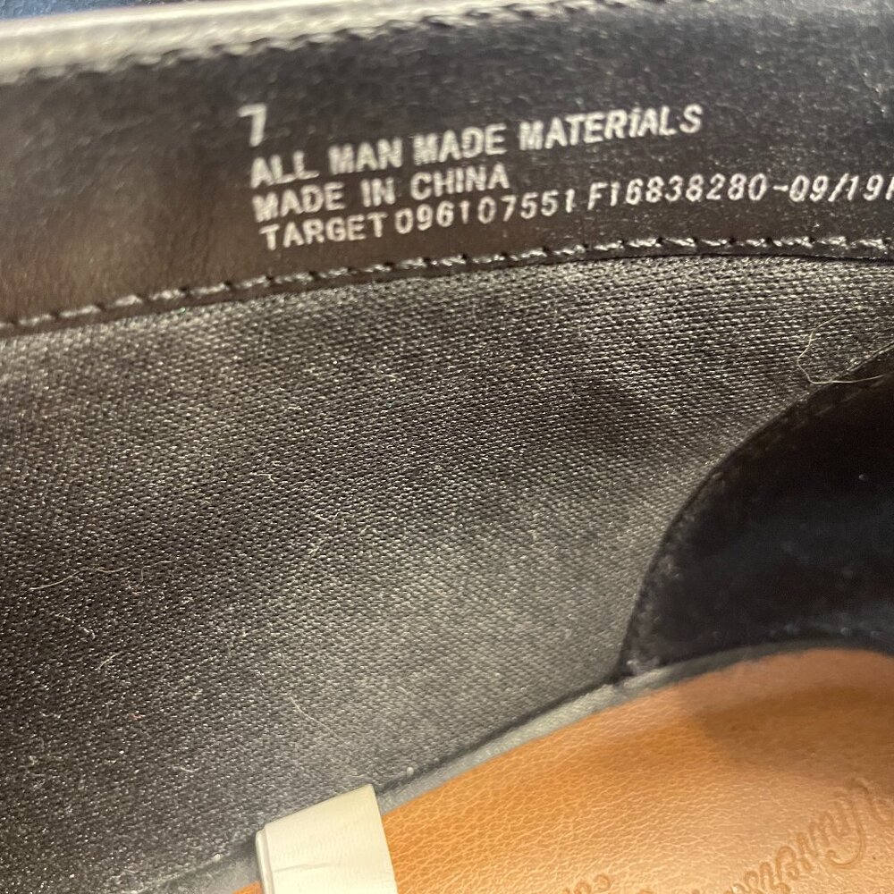 Universal Thread Open Side Black Booties Size 7 - image 7